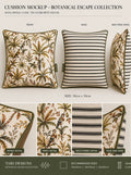 Palm Botanical Linen Cushion Cover